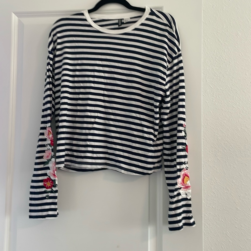 Divided Floral Top